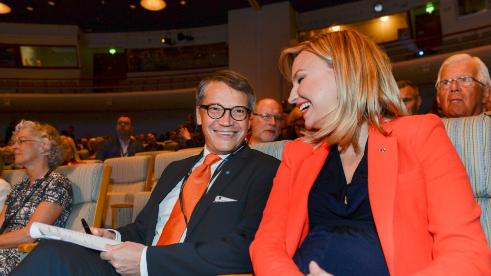 Här en bild med tre KD-ledare. I bakgrunden legenden Alf Svensson och i förgrunden Ebba Busch som snart (extra riksting 2015) ska väljas till partiledare efter Göran Hägglund som lett partiet från 2004 och igenom Alliansåren.