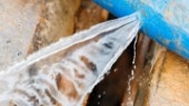 Vattenläcka ledde till sämre vattentryck för hushåll