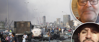 Eliya och Samis släkt bor i Beirut – filmade explosionen: "Stor chock"