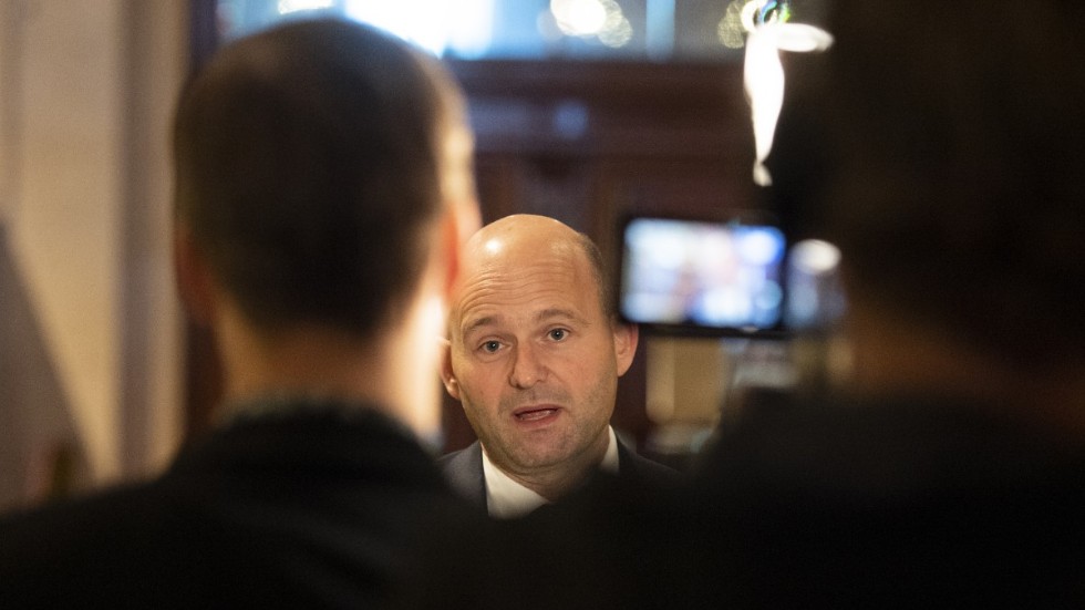 Sören Pape Poulsen, dansk fd justitieminister, deltog i torsdagens Moderatseminarium om gängbrottslighet.