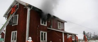 Brand i Hulta- hus totalförstört