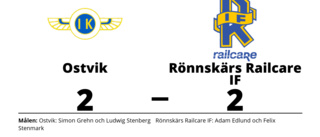 Oavgjort för Ostvik hemma mot Rönnskärs Railcare IF