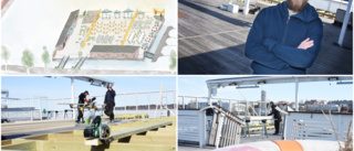 Bygget av sommarens festplats har inletts i Norra hamn: "Vill öppna så fort som möjligt"