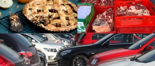Misstanken: Kött och bakverk säljs på parkeringsplatser