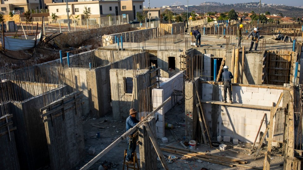 Israel har godkänt 1|300 bostäder för palestinier på den ockuperade Västbanken. Arkivbild.