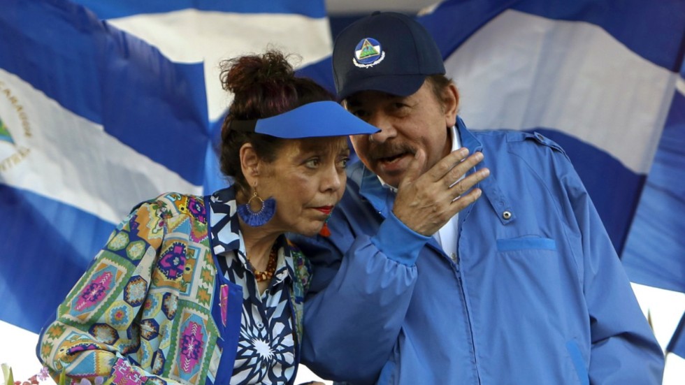 Rosario Murillo, vicepresident och hustru till Nicaraguas president, finns nu med på EU:s sanktionslista. Arkivbild.