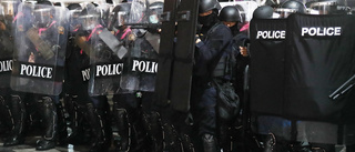 Tårgas mot demonstranter i Bangkok