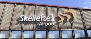 Kraftig minskning av passagerare på Skellefteå Airport