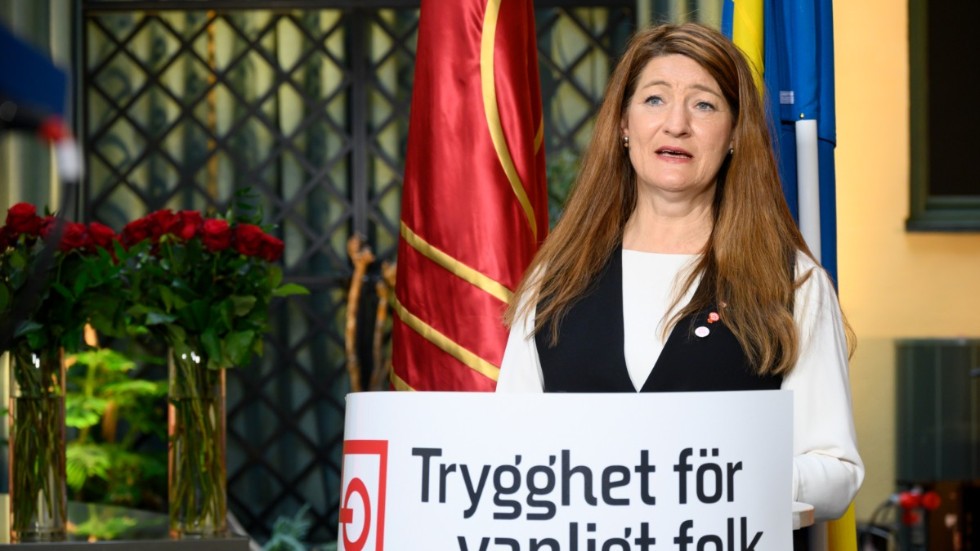 LO-ordföranden Susanna Gideonsson kritiserar regeringen. Arkivbild.