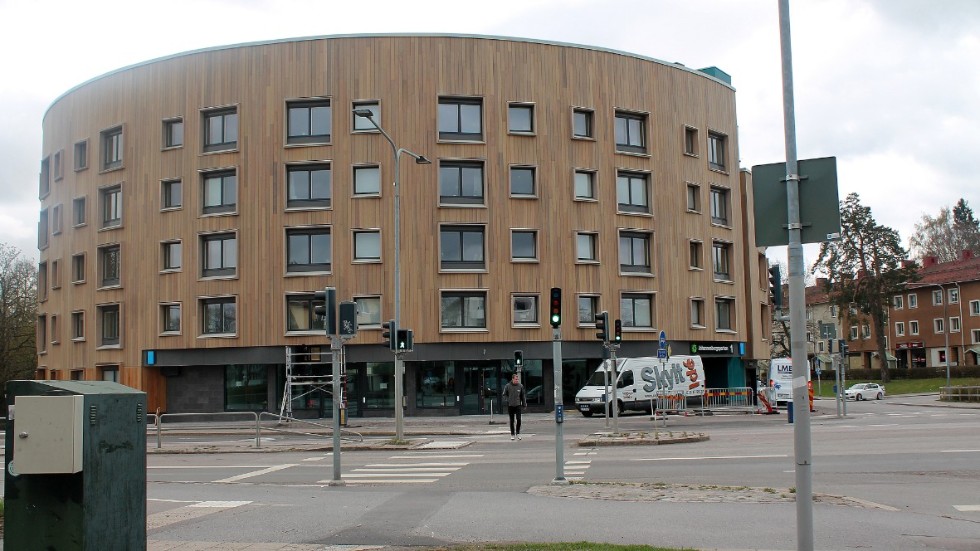 Ett av Linköpings nybyggda trähus är Valla Berså vid Malmslättsvägen.