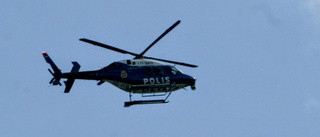 Polisen sökte försvunnen person med hjälp av helikopter