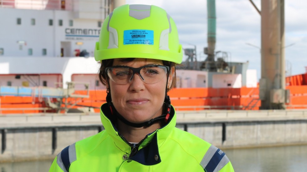 Karin Comstedt Webb, hållbarhetschef för Cementa och Heidelberg Cement norra Europa.Foto: Cementa