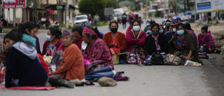 Protester i Guatemala mot presidenten