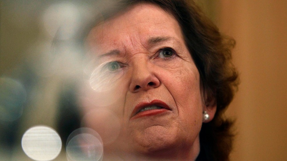 Irlands förra president Mary Robinson uppmanar FN:s säkerhetsråd att inte överge Afghanistans kvinnor och flickor. Arkivbild.