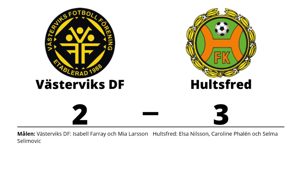 Västerviks IF B förlorade mot Hultsfreds FK