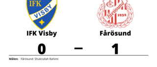 Shukrullah Rahimi avgjorde när Fårösund sänkte IFK Visby