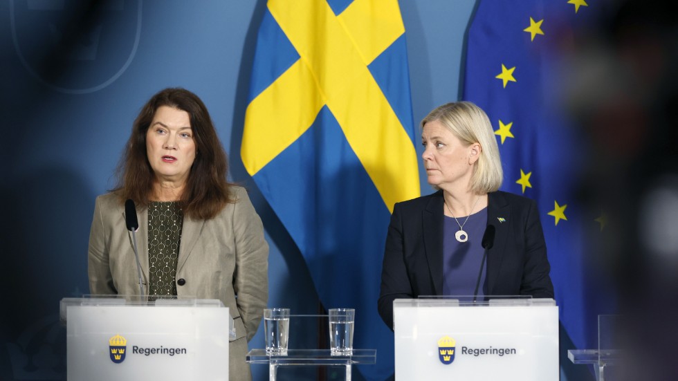 Pressträff med utrikesminister Ann Linde (S) och statsminister Magdalena Andersson (S) om gasläckorna på Nord Stream 1 och 2 efter mötet i det säkerhetspolitiska rådet.
