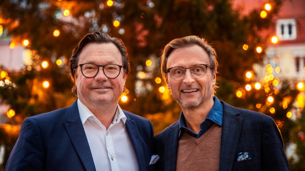 Patrick Hansson (t.v), vd på Eterni Sweden och Michael Gross, tidigare ägare och vd av Monera Resurspartner.