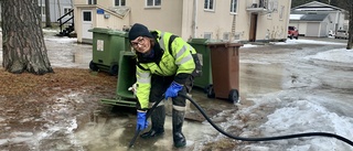 Milt väder leder till översvämning