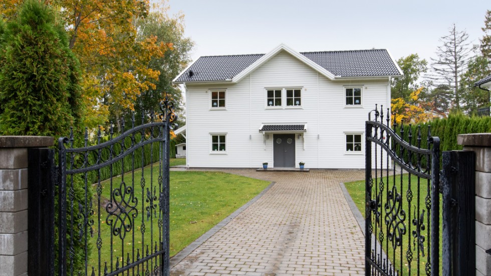 Villan i Norby lockade flest besökare på Hemnet förra veckan. 