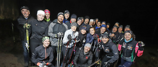 Peppande träning med världens bästa skidåkare