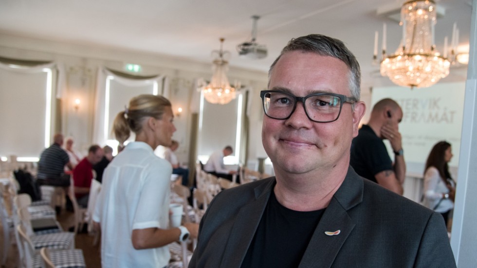 Johnny Rönnfjord från Svenskt Näringsliv menar att ett bekymmer för näringslivet i Västervik är konkurrensen från kommunens egna bolag.