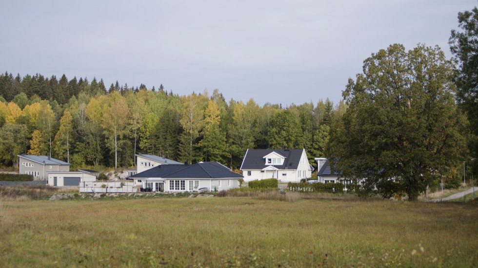 Det nya villaområdet kommer att byggas mellan Blåvingevägen och gamla Sjöholms skola enligt detaljplanen.