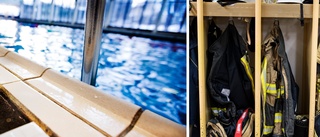 Brandman svimmade under vattnet – hade ingen puls