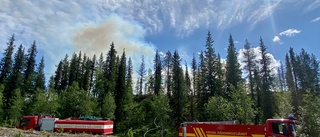 Skogsbrand i Muorjevaara      