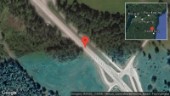 En personbil i trafikolycka