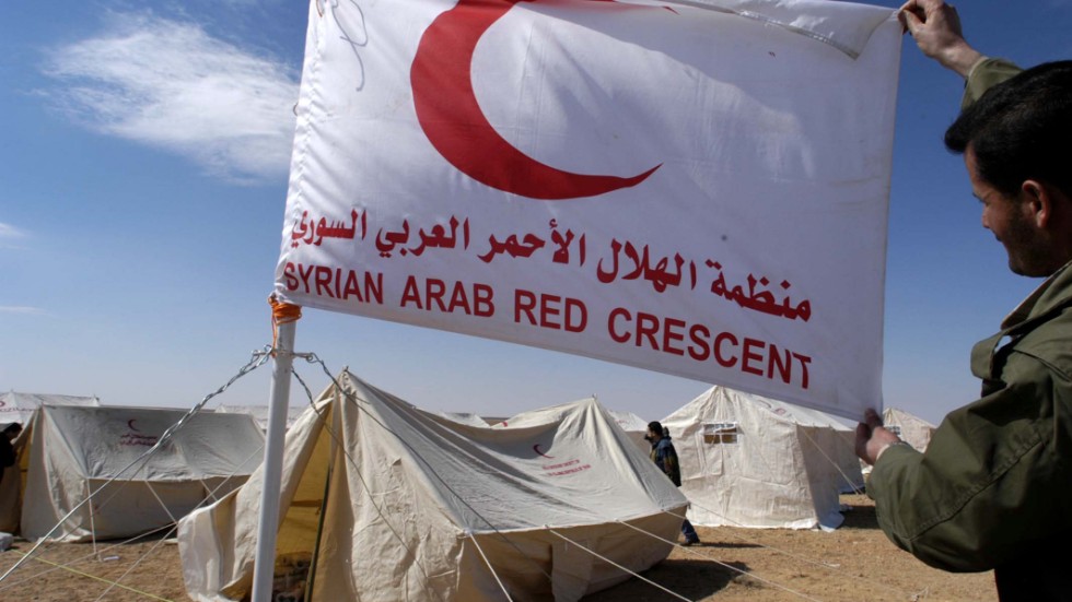 Ett tältläger för flyktingar i Al-Tanf, på gränsen mellan Syrien och Irak. 