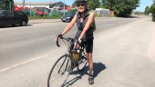 Vägrade ge upp loppet – Christina, 78, cyklade 50 mil hemma