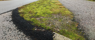 Trottoarstenar ersattes med asfalt