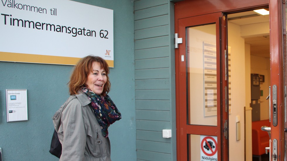Monika Lindberg är undersköterska på Timmermansgatan 62, som hotas av nedläggning.