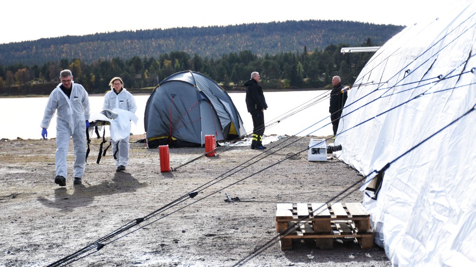 En av de största DVI övningarna, disaster victim identification, pågick i Jukkasjärvi under tisdagen och onsdagen. 