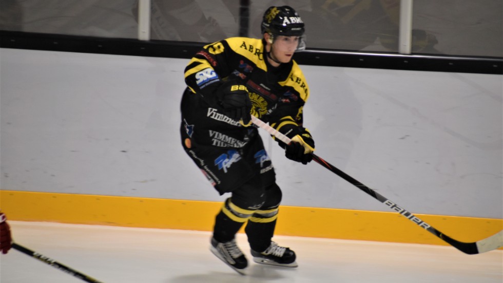 Anton Carlsson gjorde VH:s enda mål i förlustmatchen mot Troja/Ljungby.