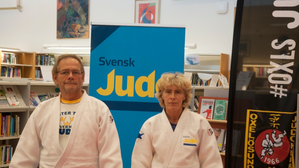 Krister Lundström och Maria Huglén från Oxelösunds judoklubb. 