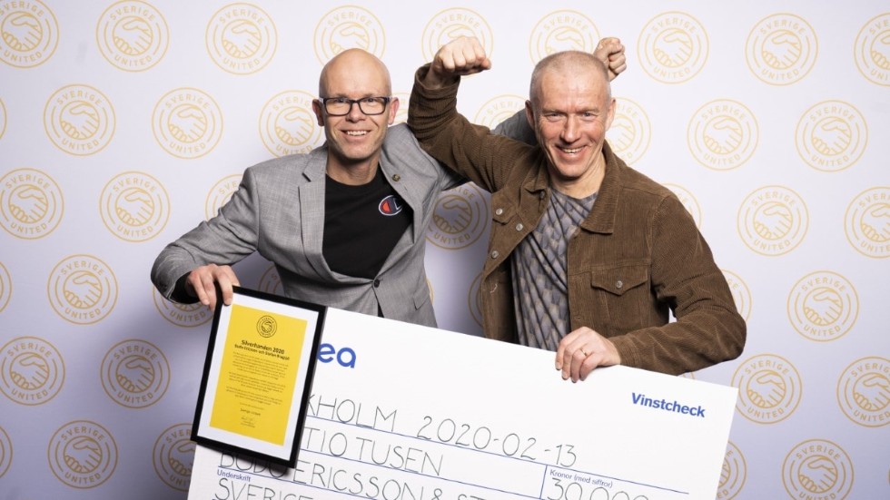Stefan Bragsjö och Budo Ericsson prisades för sitt fina arbete.