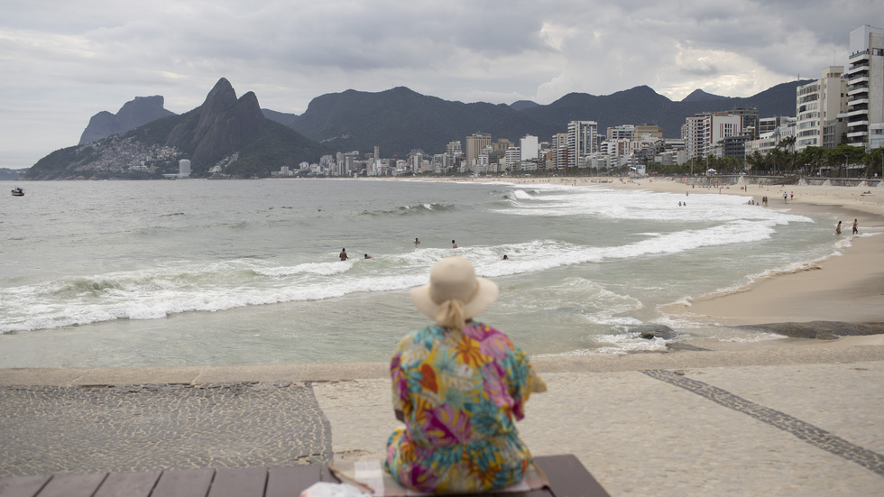 Stranden Arpoador i Rio de Janeiro kommer att tömmas på besökare.