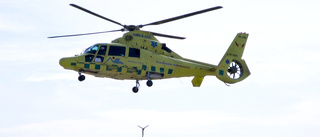 Femårig flicka till sjukhus med helikopter