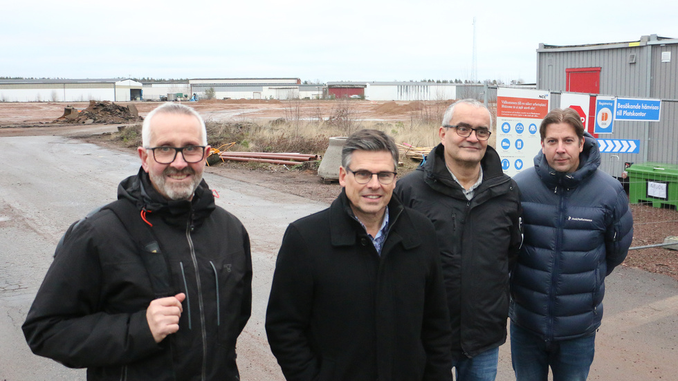 Lars Gjörloff, Lars Rosander, Tomas Söreling och Jocke Ljungqvist har länge sett fram mot att få dra igång marknadsföringen av området, som fått namnet Batteriet.