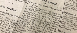 NOSTALGI: Tillfälligt sjukhus i Flen 