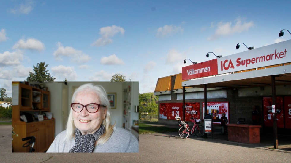 Monika Malmlöf gläds åt parkeringsplatsen närmast butikens entré, som numera reserveras för personer med rörelsehinder.