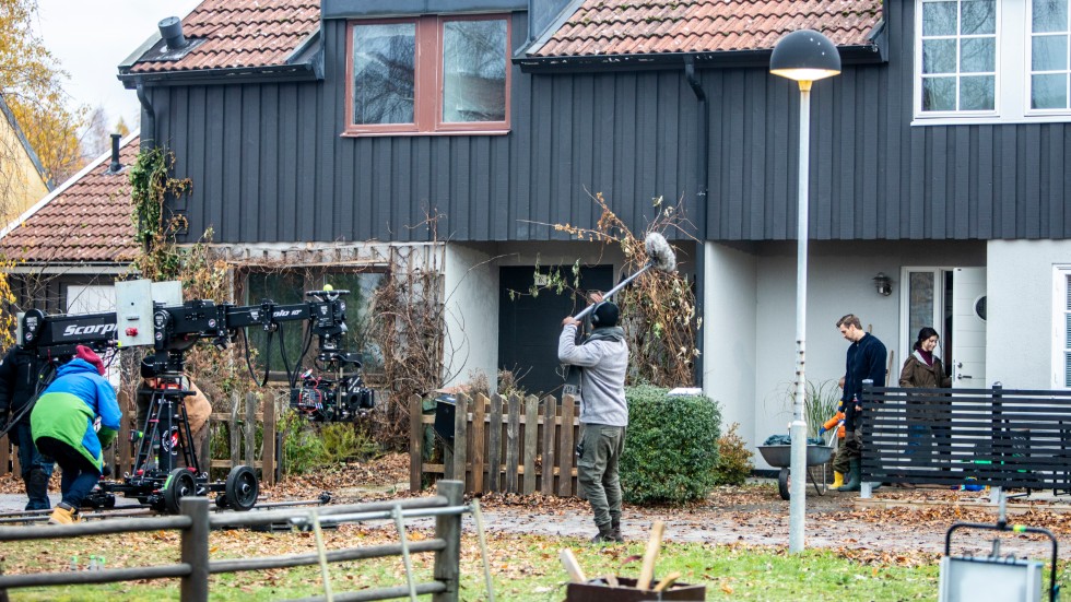 Terra Nova, Visby, var skådeplatsen när utomhusscenerna till den kommande svenska skräckfilmen "Andra sidan" spelades in. Apparaten under filminspelningen var stor, runt 30 personer ingick i teamet.