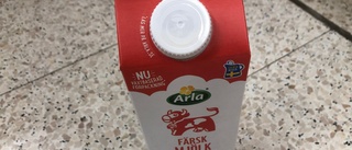 Upptäckten: Paketet innehöll inte mjölk