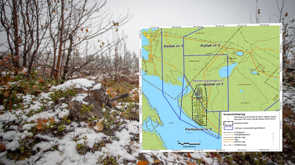 Beowulf minings dotterbolag Jimab ansöker om att få provborra närmast sjön Parkijaure i Kallakområdet.