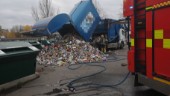Räddningstjänsten släckte brinnande lastbil